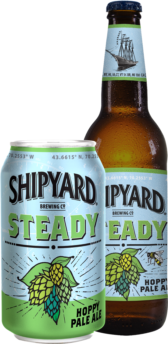 Steady - Shipyard Brewing (885x1300), Png Download