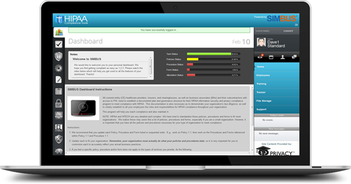 Hipaa Compliance Solution - White Label Software Dashboard (687x360), Png Download