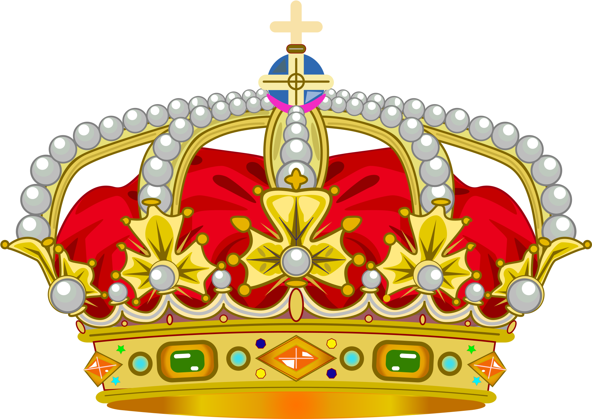Open - Heraldic Crown Svg (2000x1499), Png Download