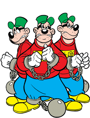 Beagleboystopoliniclip - Beagle Boys (318x436), Png Download