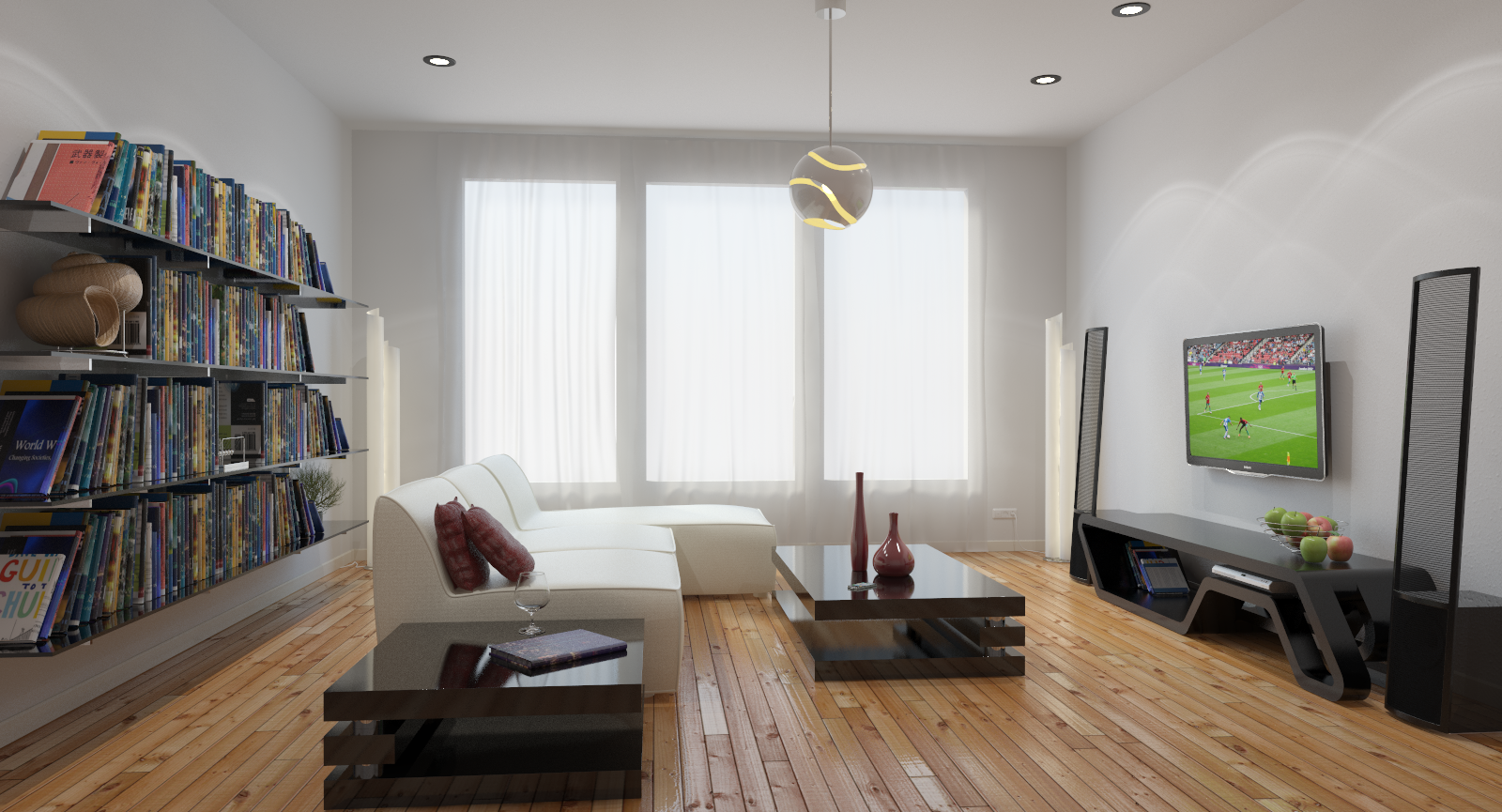 Additional Scene Lighting Image - Rhino V Ray Rendering (1600x865), Png Download