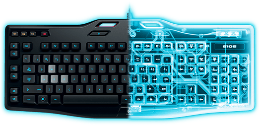 Logitech G105 Gaming Keyboard (521x342), Png Download
