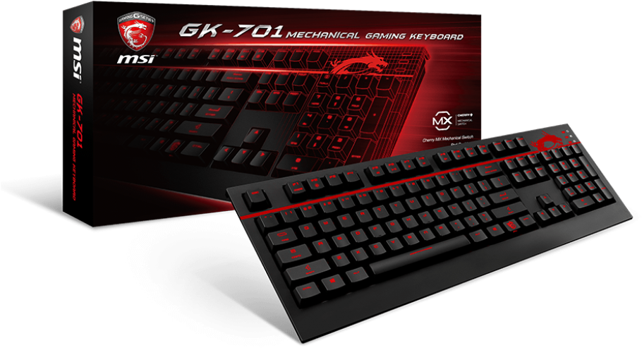 Gg Kb Msi Gk 701 - Msi Gk-701 Usb Mechanical Keyboard (1024x819), Png Download