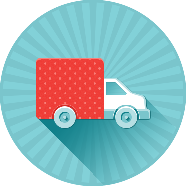 Png File 374 X - Flat Delivery Icon Png (374x374), Png Download