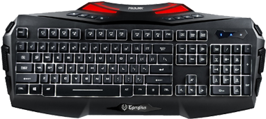 Illuminated Multimedia Gaming Keyboard - Toshiba P855 Backlit Spanish (400x327), Png Download