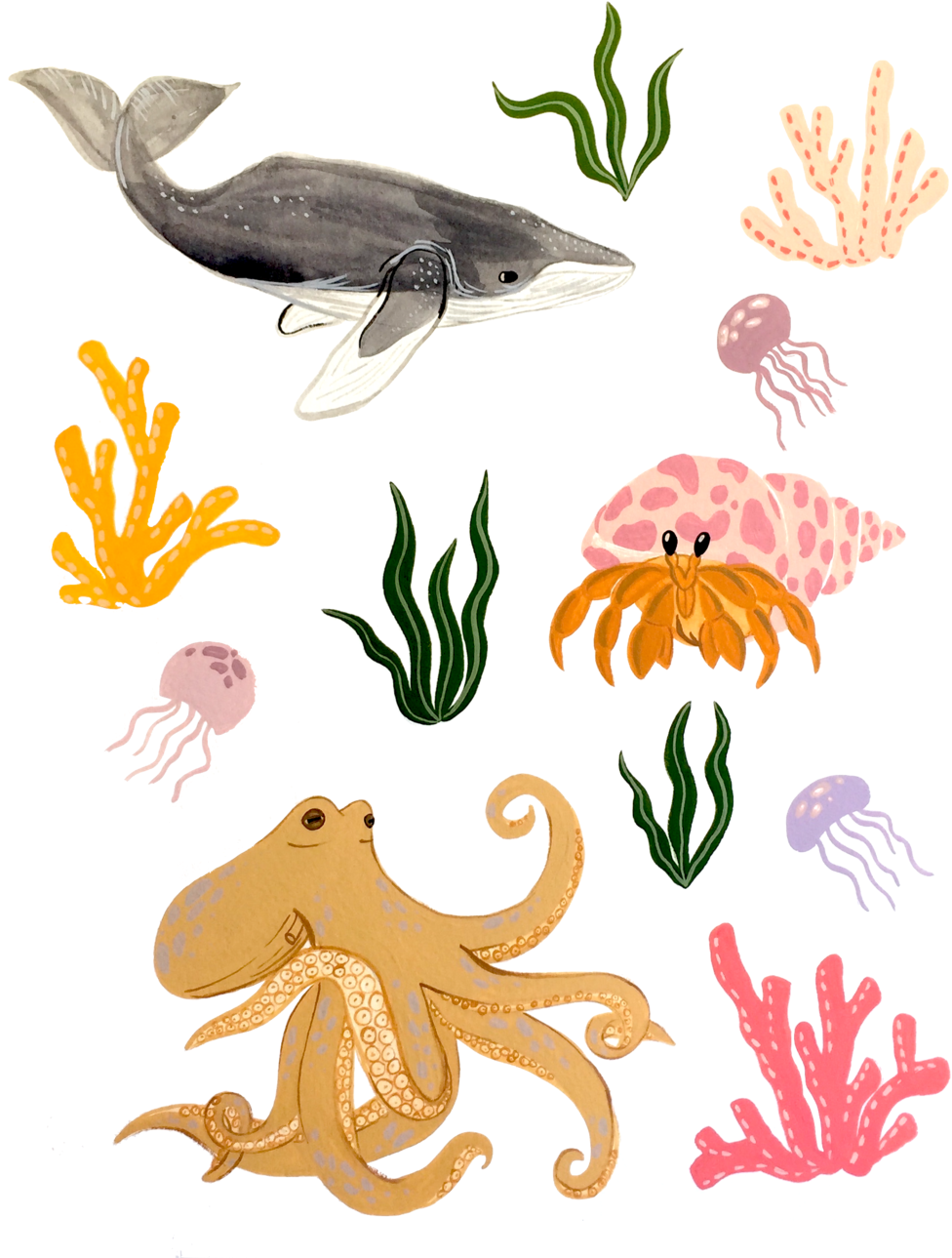 Under The Sea (1000x1291), Png Download