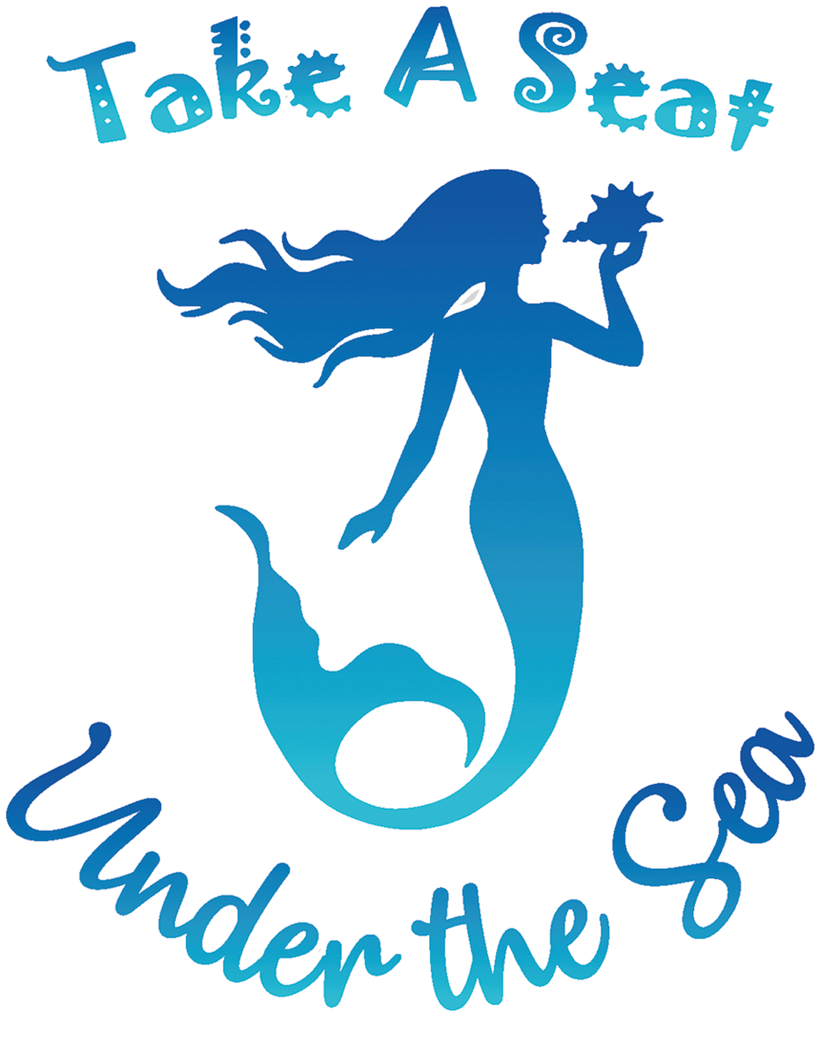Mermaid Blowing Into Shell (1800x2208), Png Download