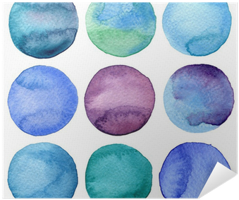 Watercolor Hand Painted Circles Collection Poster • - Melissa Van Hise Colorsphere Iii Framed Painting Print (400x400), Png Download