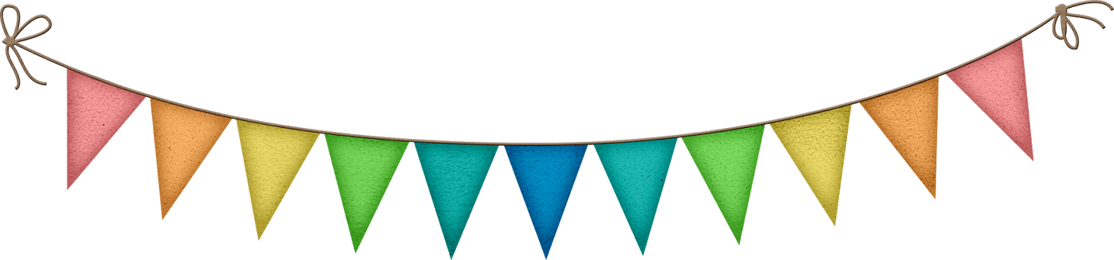 Banderines De Cumpleaños Sin Fondo (1600x374), Png Download