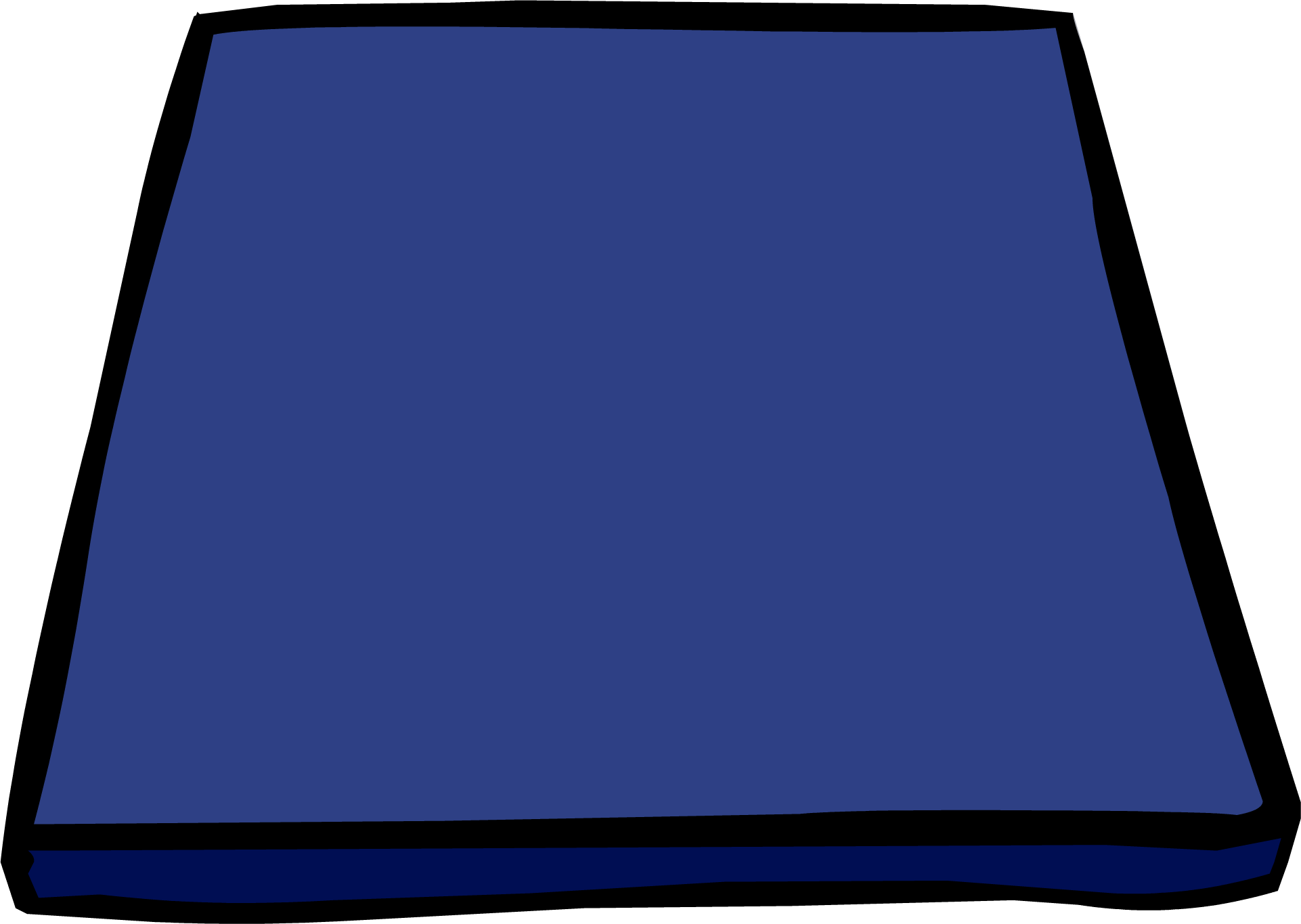 Blue Gym Mat Sprite 003 - Mat Clipart Png (1922x1365), Png Download