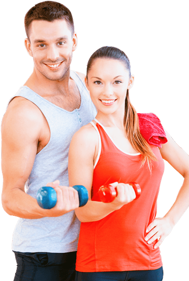 Fitness Man And Woman Png Png Black And White Library - Body Image In Health (400x572), Png Download