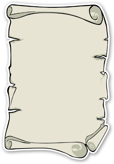 Pergamino Pegatina - Parchment (423x600), Png Download