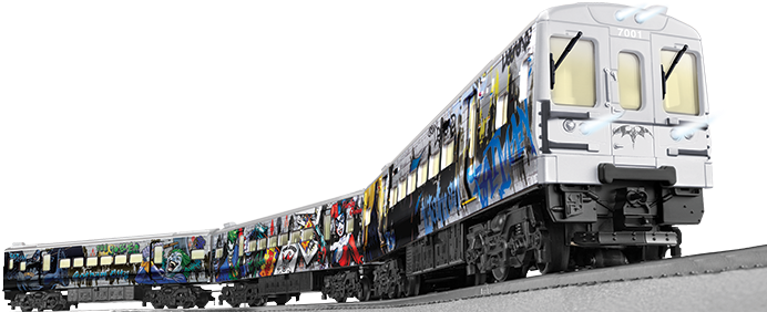Over At Lionel They Have Partnered Up With Dc Comics - Lionel Dc Comics Batman Remote Subway Set O 6-81475 (704x300), Png Download