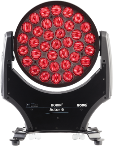 Robin Actor 6 Is Based On The Hugely Successful Robin® - Robe Lighting, Inc Robin Actor 6 Led Moving Head Wash (385x578), Png Download