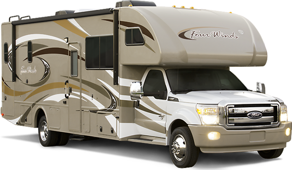Tuscany Class A Super C Motorhome Diesel Class C Rv - Ford Motor Home (590x344), Png Download