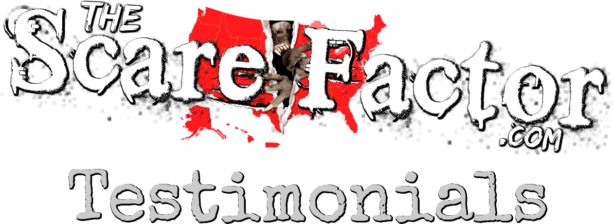 The Scare Factor Testimonials - Scare Factor (1200x448), Png Download