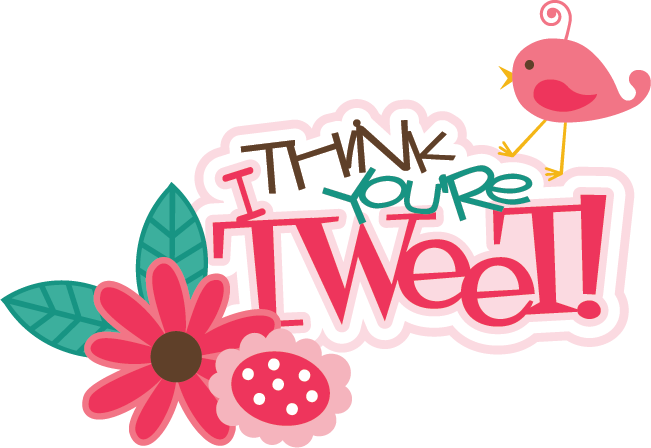 I Think You're Tweet Svg Scrapbook Title Bird Svg File - Scrapbook Bird Png (651x448), Png Download