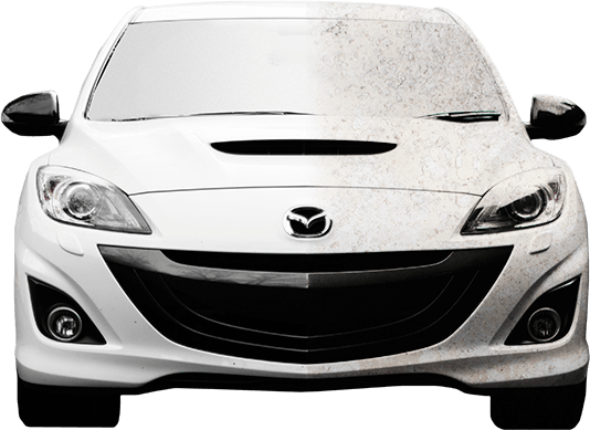 Half Dirty And Half Clean Mazda - Dirty Clean Car Wash (534x389), Png Download