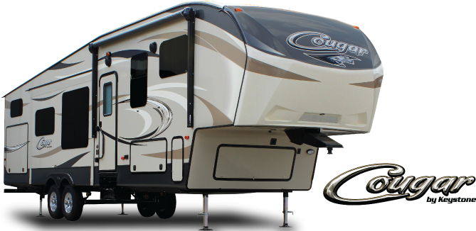 Cougar Side Rv - 327res Cougar 5th Wheel (680x325), Png Download