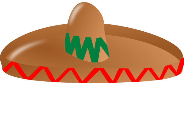 Pix For > Sombrero Mexicano Png - Sombrero Clipart Png (600x407), Png Download