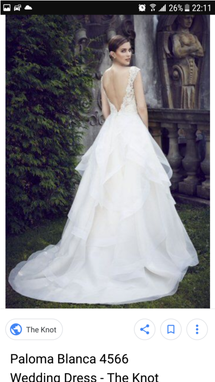 Paloma Blanca 4566 - Wedding Dress (1024x768), Png Download
