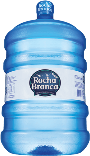 Galão De 20 Litros De Água Mineral Rocha Branca - Rocha Branca (380x500), Png Download