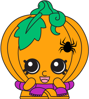 1257 Pumpkinella Rarity Exclusive - Pumpkin Shopkin (400x400), Png Download