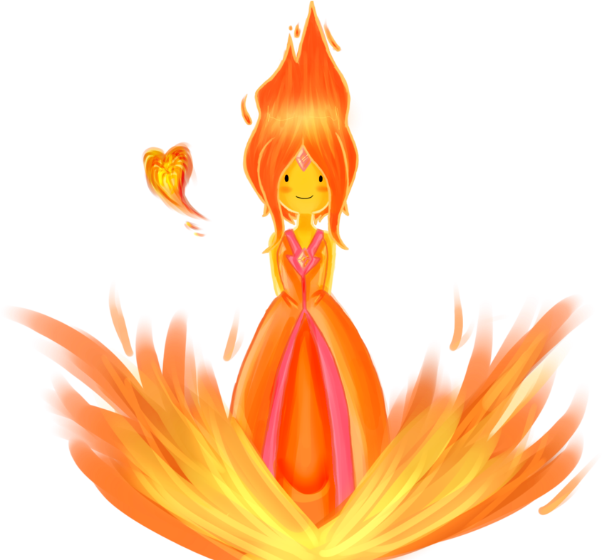 Princesa Fogo Hora De Aventura (900x786), Png Download