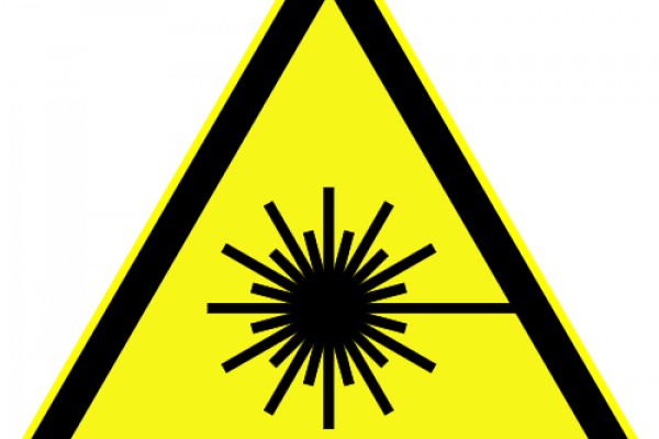 500px Din 4844 2 Warnung Vor Laserstrahl D W010 - Lab Safety Symbols Laser (600x400), Png Download