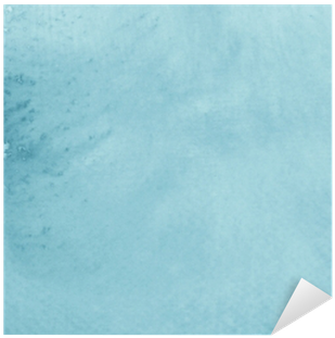 Watercolor Blue Painted Background Pixerstick Sticker - Construction Paper (400x400), Png Download