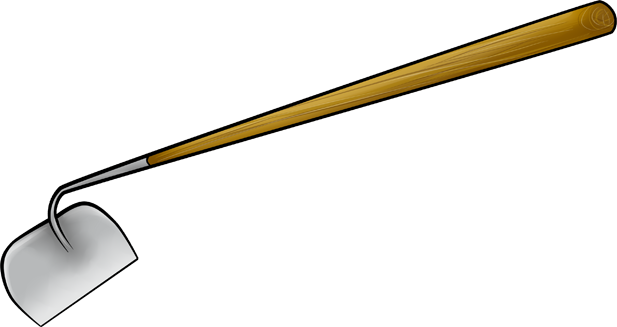 Hoe Full Size - Hoe Png (617x327), Png Download