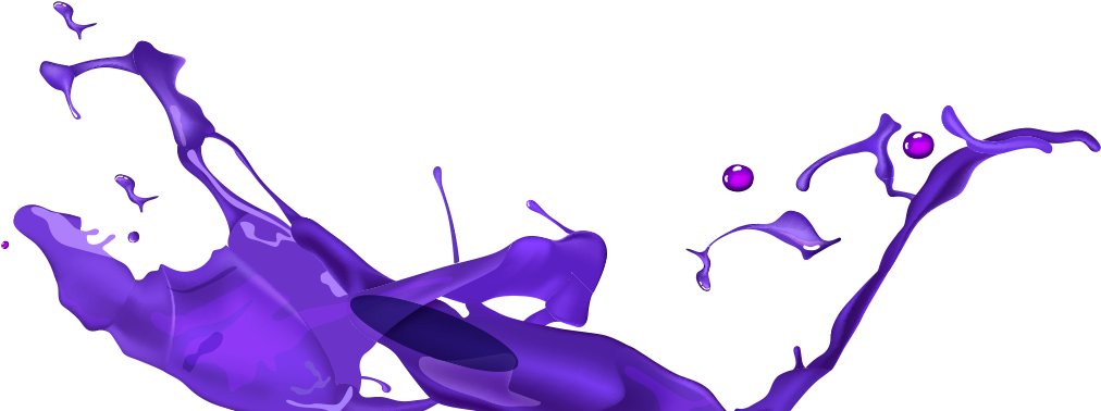 Manchas De Pintura Morada Png - Chorros De Pintura Png (1056x394), Png Download