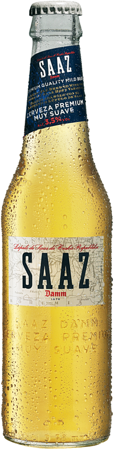 Very Soft Premium Beer - Damm Saaz (226x887), Png Download