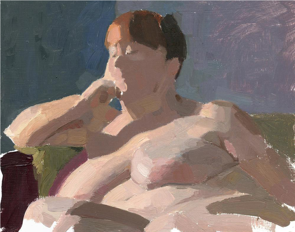 Impressionistic Drawing Person - Watercolor Paint (1111x872), Png Download