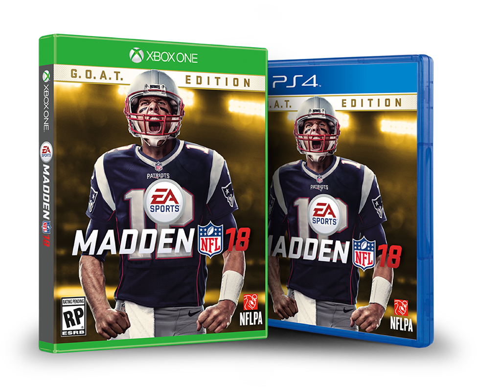 Tom Brady Is The Madden Nfl 18 Cover Athlete - Madden Nfl 18 G.o.a.t. Edition - Xbox One (1200x1200), Png Download