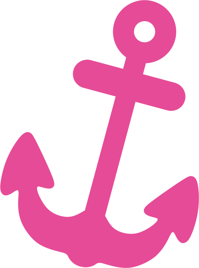 Ancla Rosa (667x900), Png Download