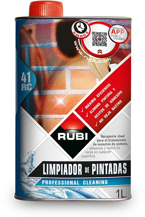 Rc41limpiador De Pintadas - Limpiador De Epoxy Rubi Rc-42 - 1 Litro (647x767), Png Download