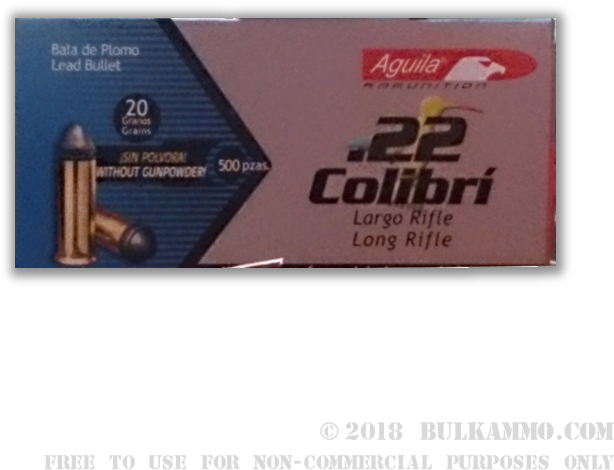 50 Rounds Of - Aguila .22 Colibri (700x700), Png Download