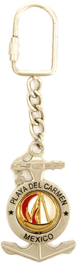 Llavero Playa Del Carmen Velero Con Ancla - Necklace (533x533), Png Download