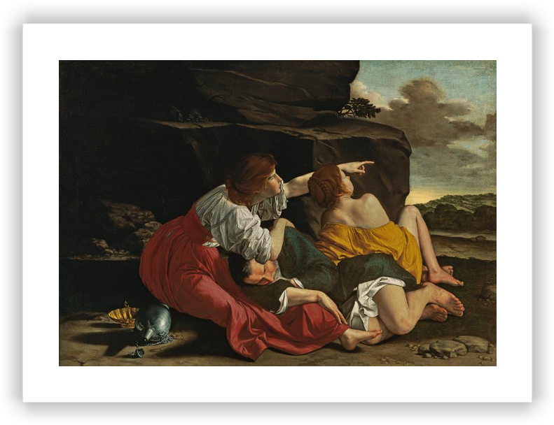 Lot Y Sus Hijas - Lot And His Daughters (800x613), Png Download