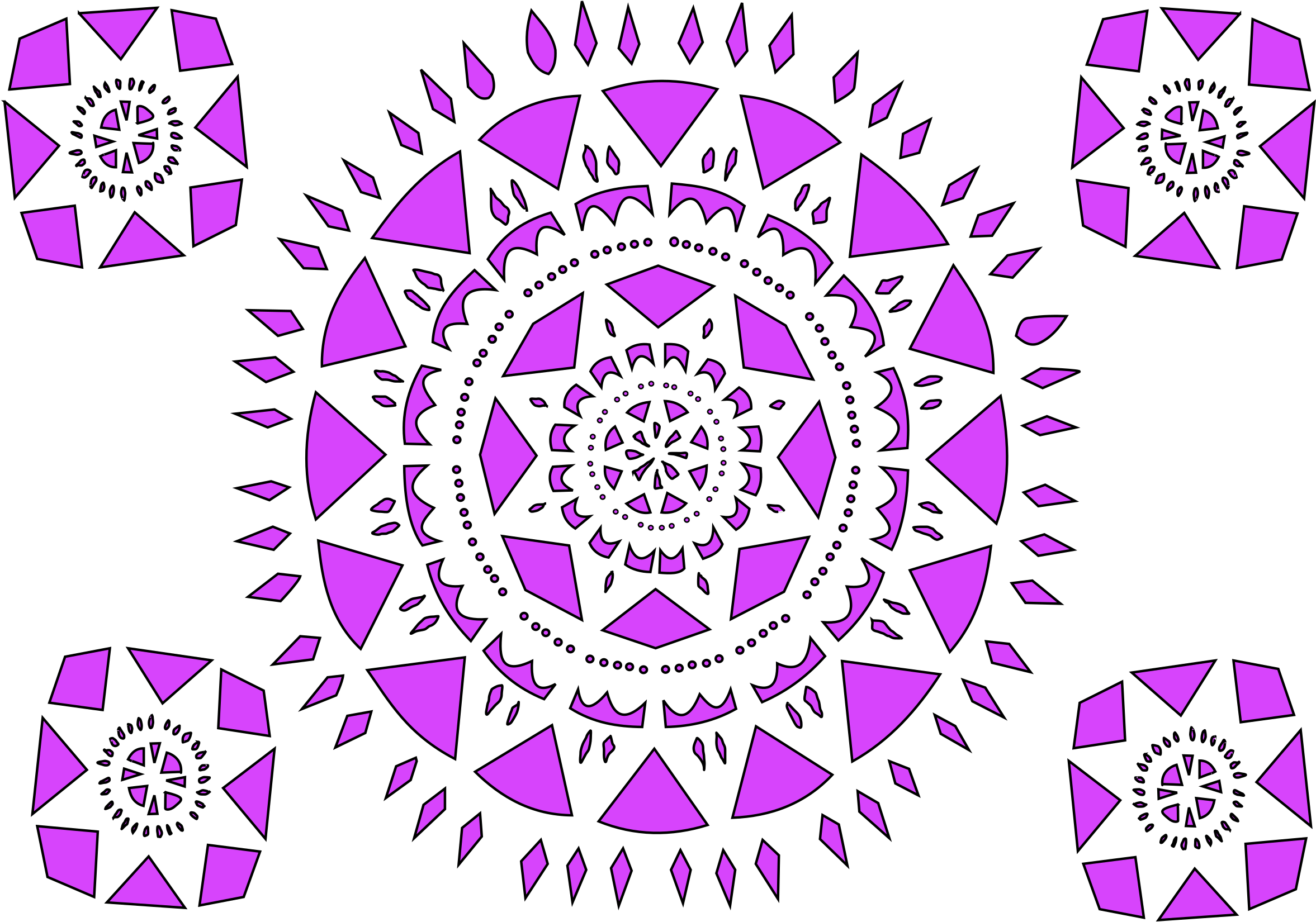 This Free Icons Png Design Of Papel Pikado Byoleta (2400x1711), Png Download