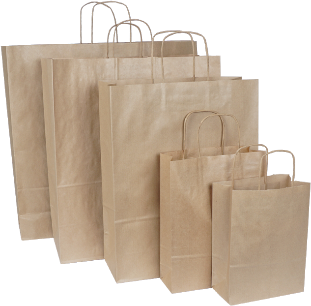 Armado De Bolsas De Papel - Bolsas De Papel Con Asa (640x640), Png Download