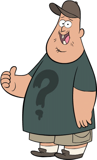 Bolsa De Hielo - Gordito De Gravity Falls (412x550), Png Download