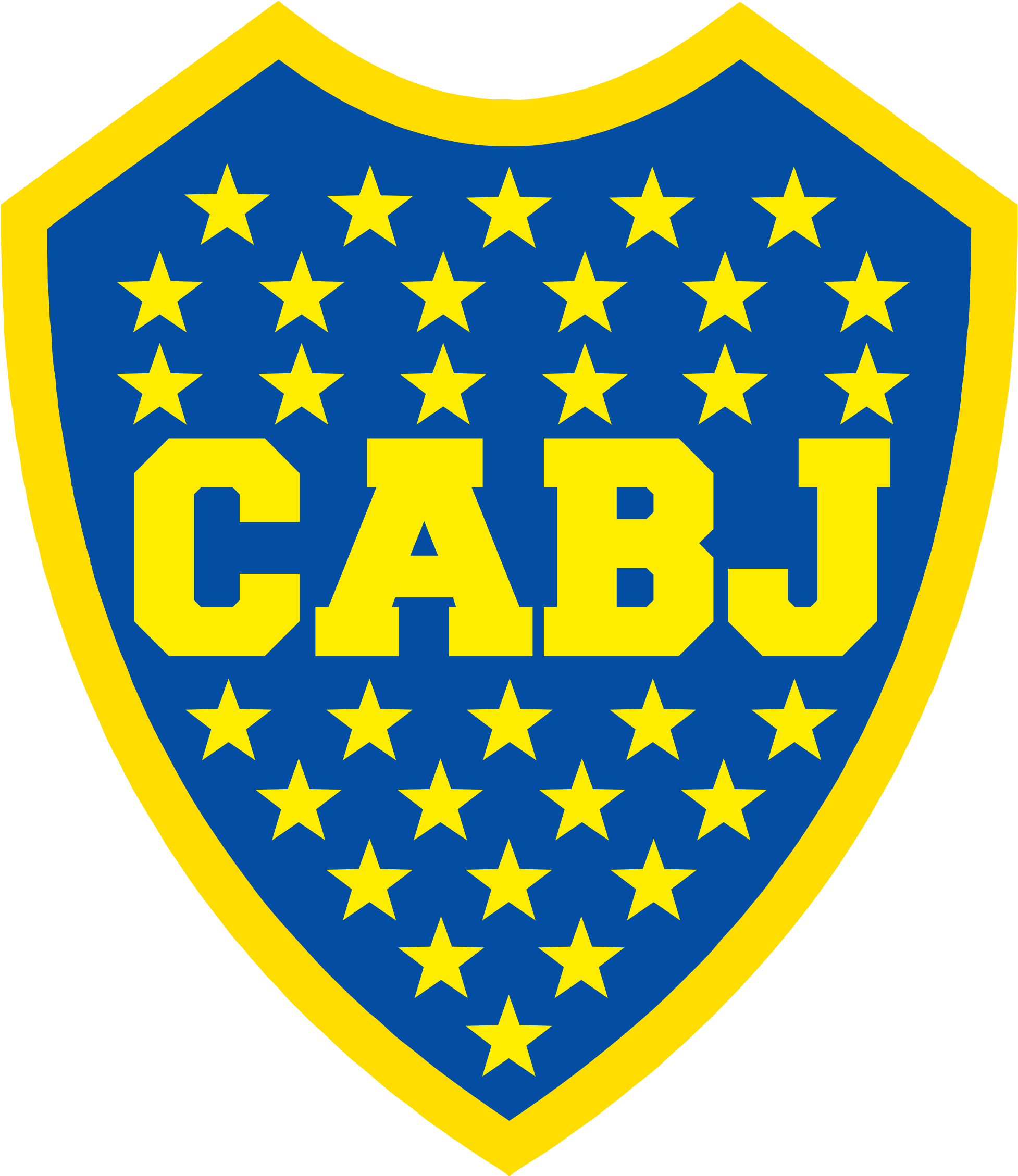 Open - Kit Imprimible De Boca Juniors (2000x2309), Png Download