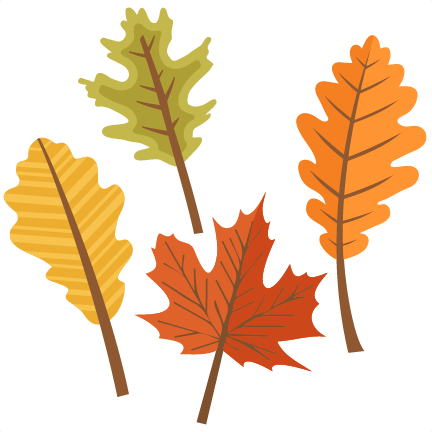 Set Svg Scrapbook Cut File Files For - Cute Fall Leaves Clipart (432x432), Png Download