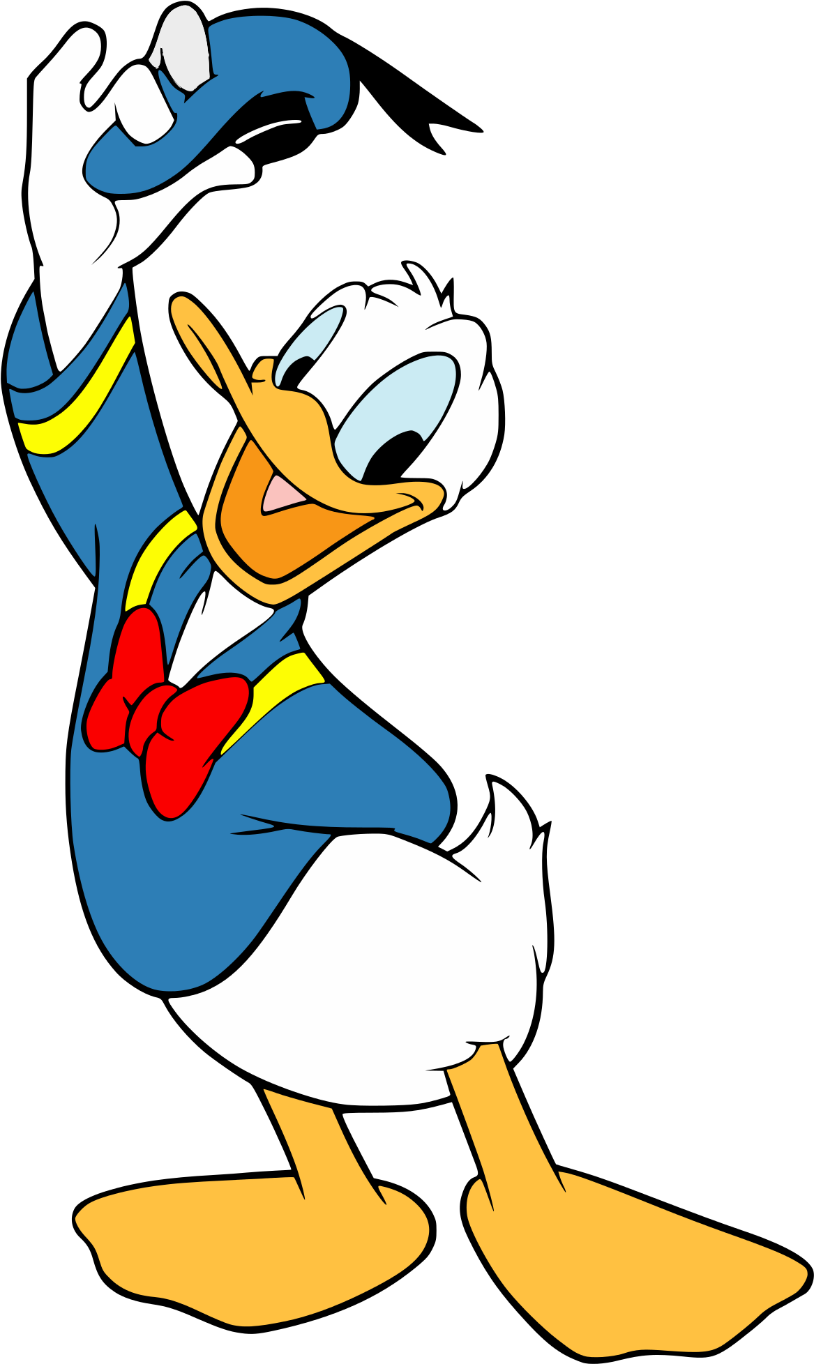 Donald Duck - Donald The Duck (350x580), Png Download