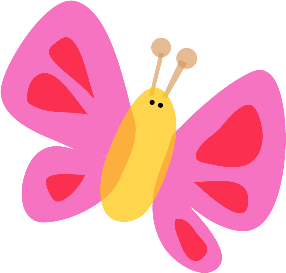 Cute Butterflies Png Picture - Cute Butterfly Vector Png (996x952), Png Download