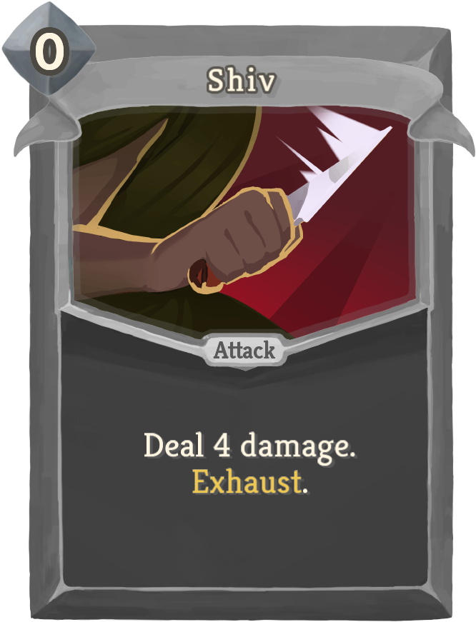 Shiv - Axe Kick Slay The Spire (678x874), Png Download