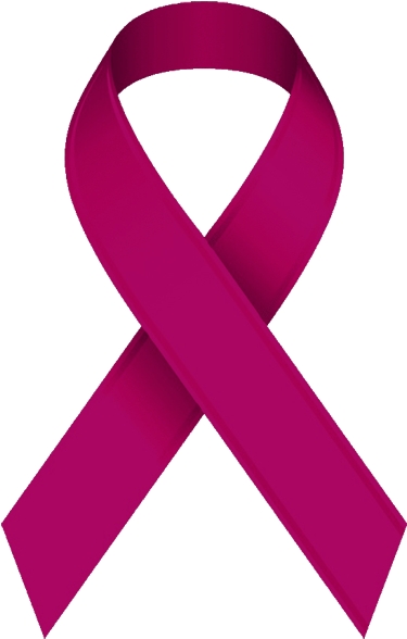 Burgundy Aware - Breast Cancer Ribbon Clip Art (379x600), Png Download