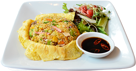 Alfdn Combination Fried Rice - Fried Rice (500x262), Png Download